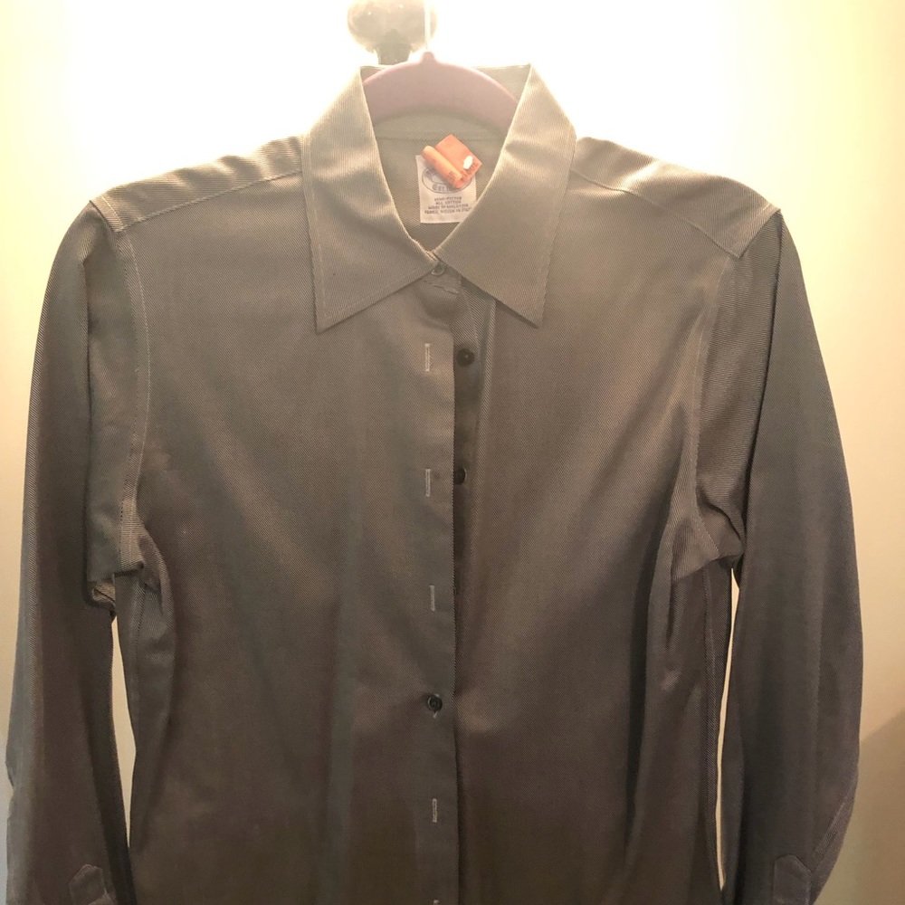 Brooks Brothers Long Sleeve Black and White Shirt
